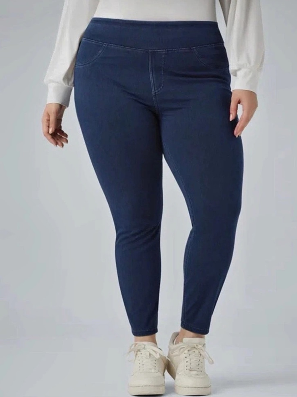 Halara Flex Denim High-Waisted Denim Leggings 2X NWT